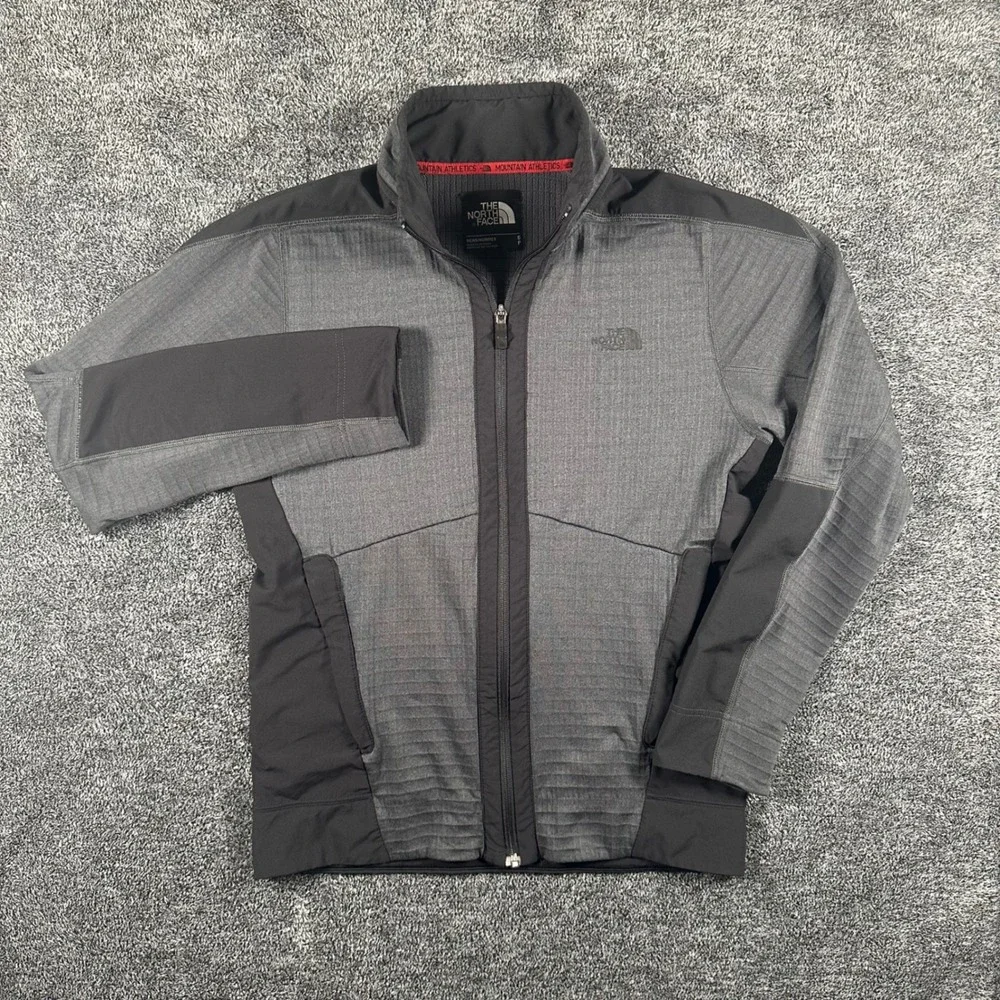 The North Face Jacket Mens S Mountain Athletics Grey Full Zip Training Hiking